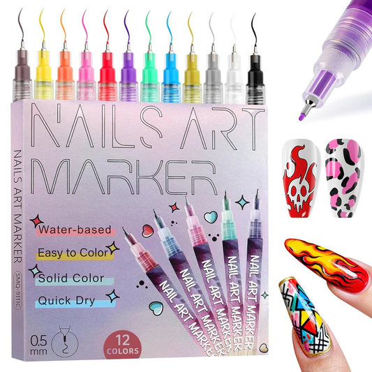 UniquePulse™ NailArt Precision Pen Set