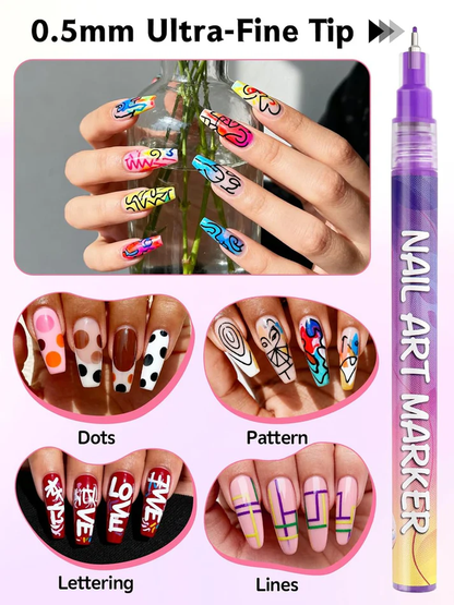 UniquePulse™ NailArt Precision Pen Set